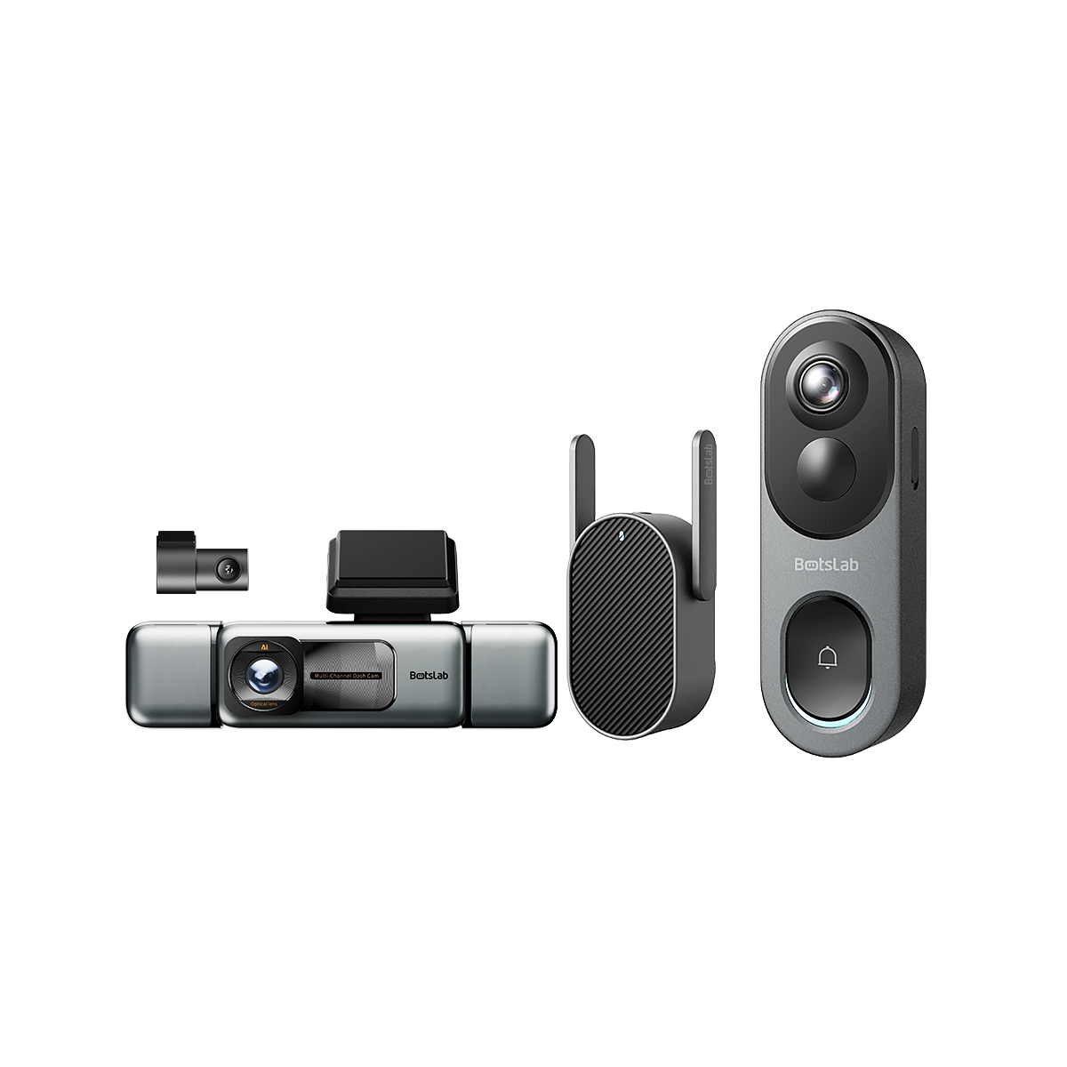 Home & Drive Security Bundle: R811S Video Doorbell + G980H 4-Channel Dash Cam