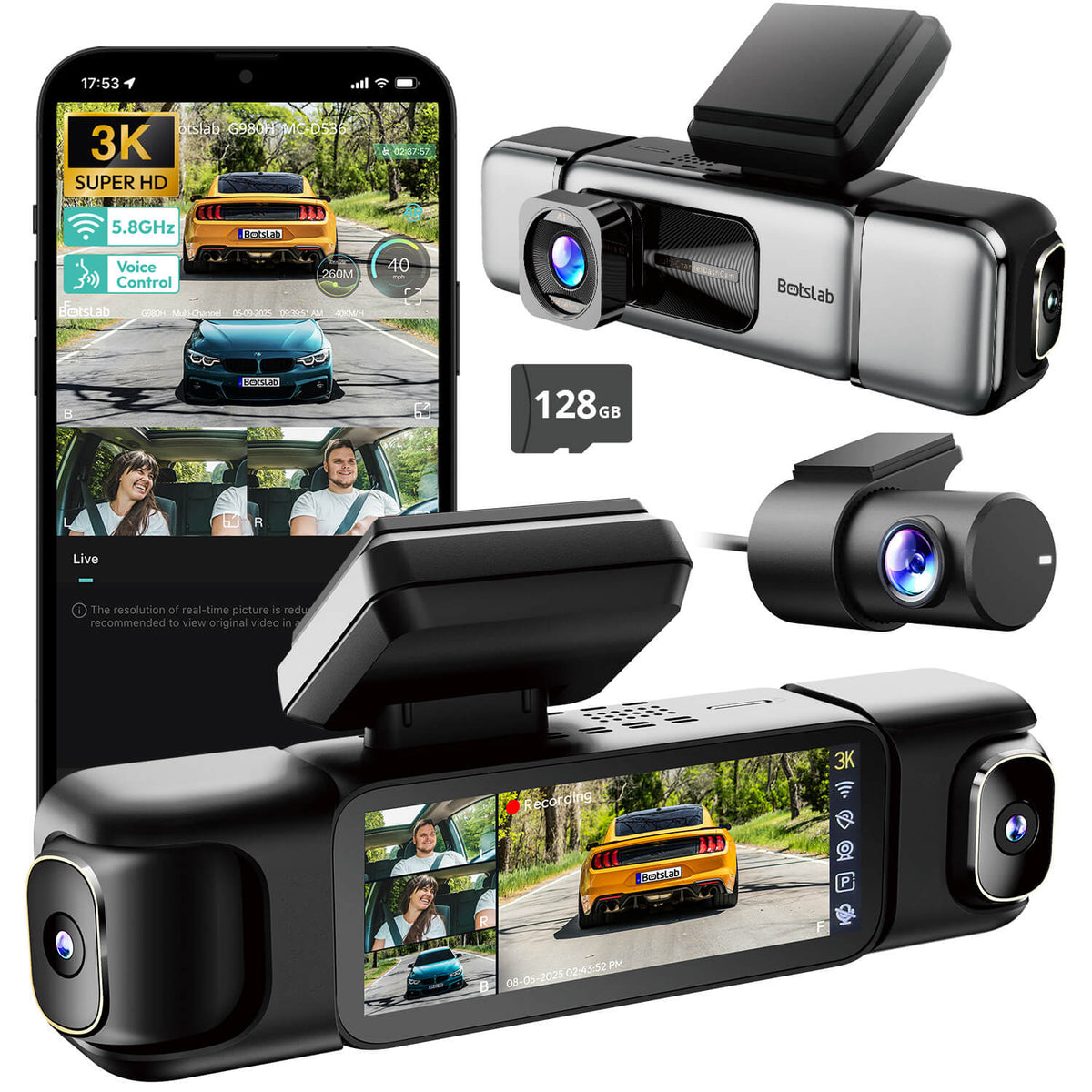 G980H 4-Camera Multi-Channel Dash Cam