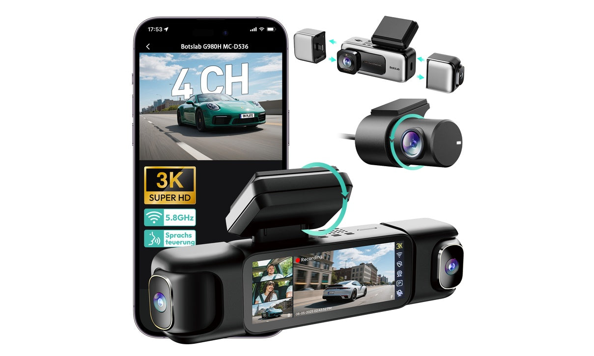 Which Smart Dash Cam Brands Are Suitable for Multi-Directional Recording and Four-Channel Vehicle Coverage?