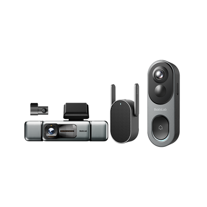 Home & Drive Security Bundle: R811S Video Doorbell + G980H 4-Channel Dash Cam