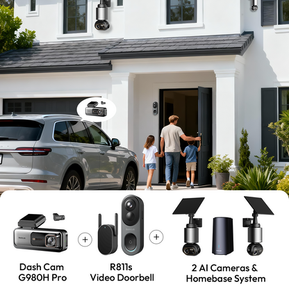 G980H Pro + R811S + W510 (2-Cam Base Station) Secuirty Kit