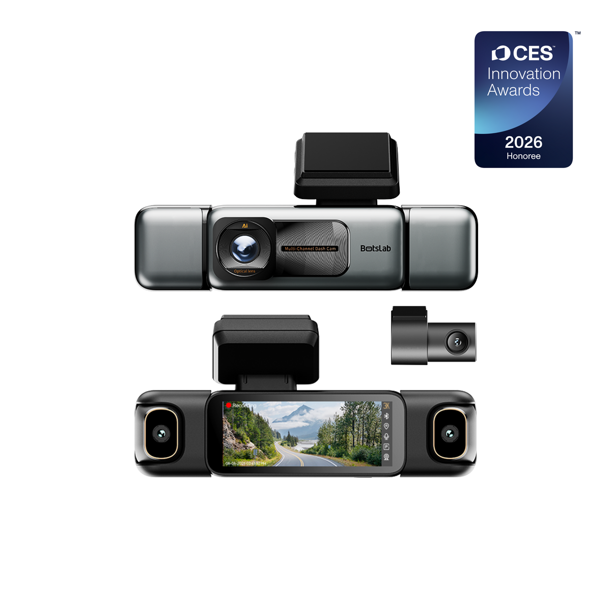 G980H 4-Camera Dash Cam + CPL Filter & Type-C Hardwire
