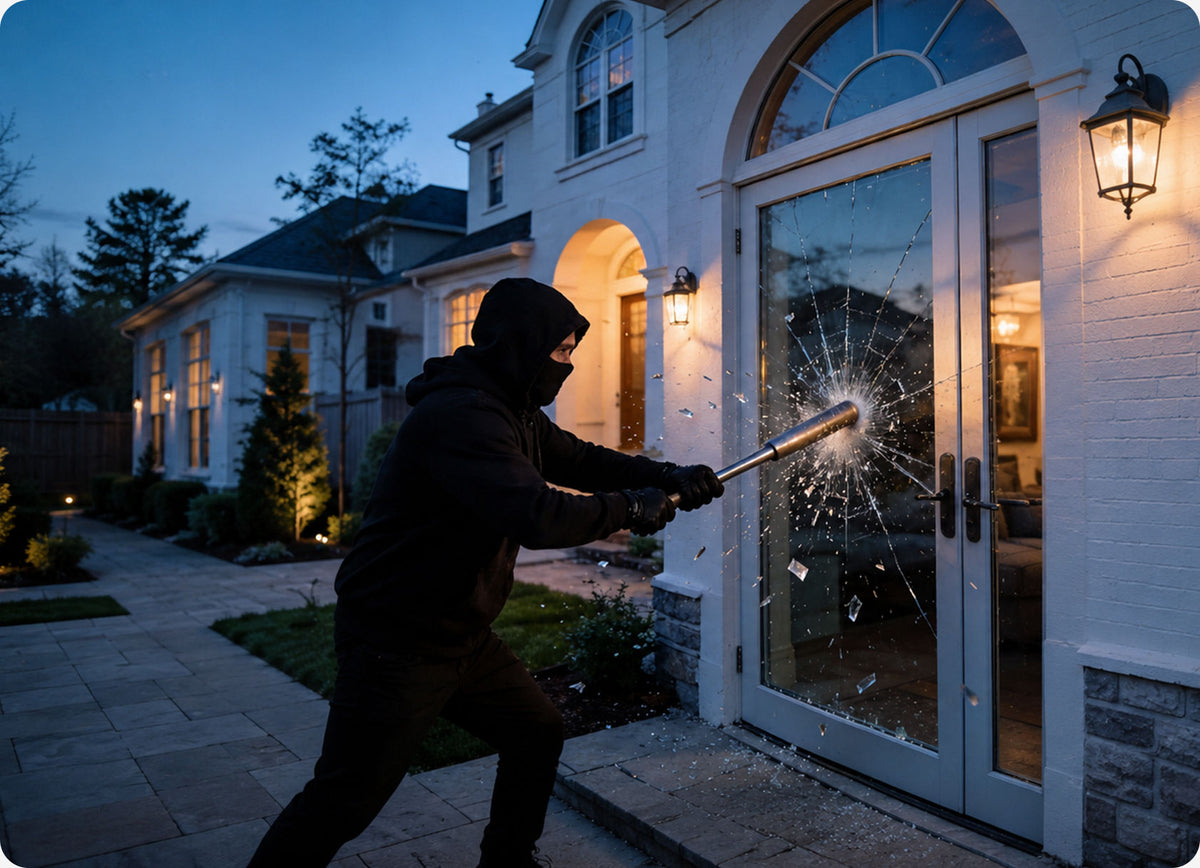 Smash the glass door
