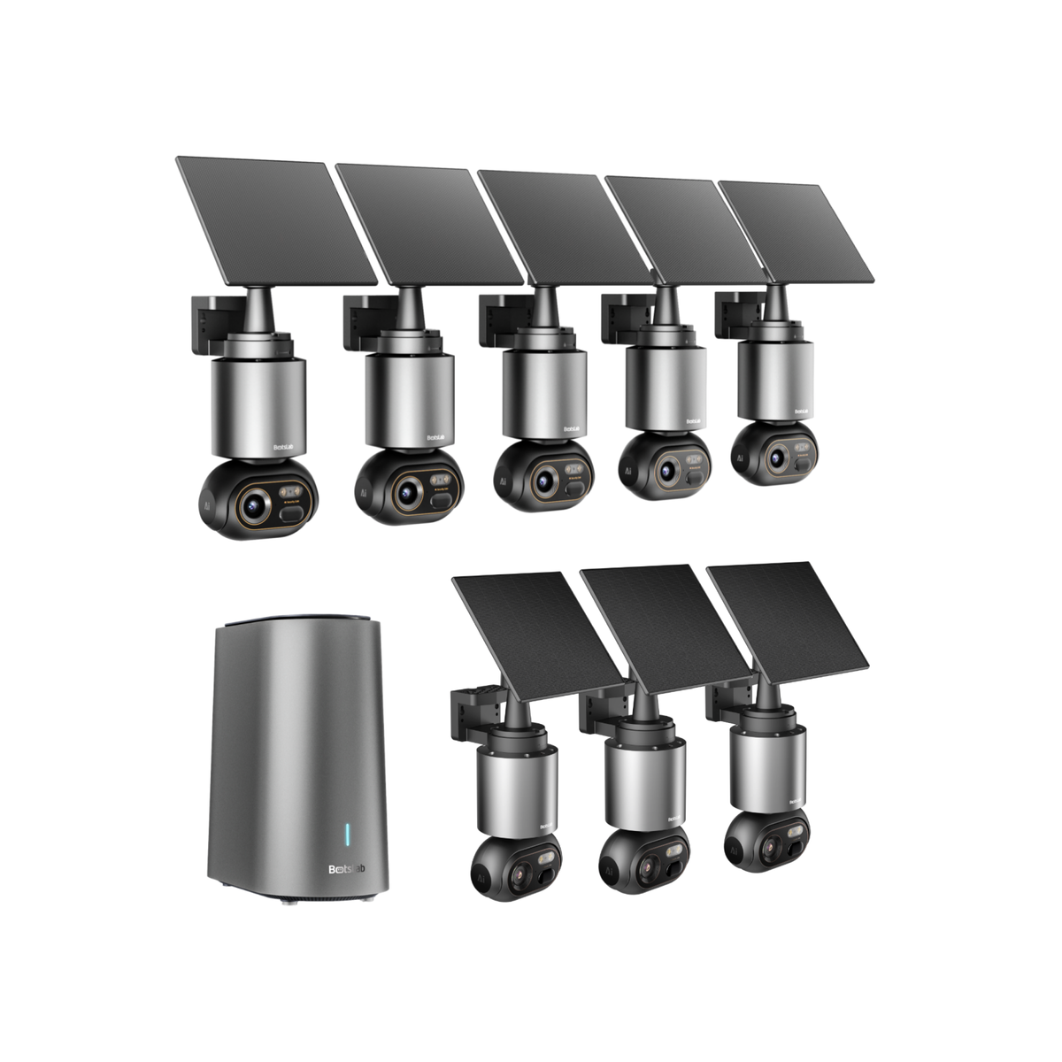 W510 4K AI Security Camera System | 8-Camera Kit