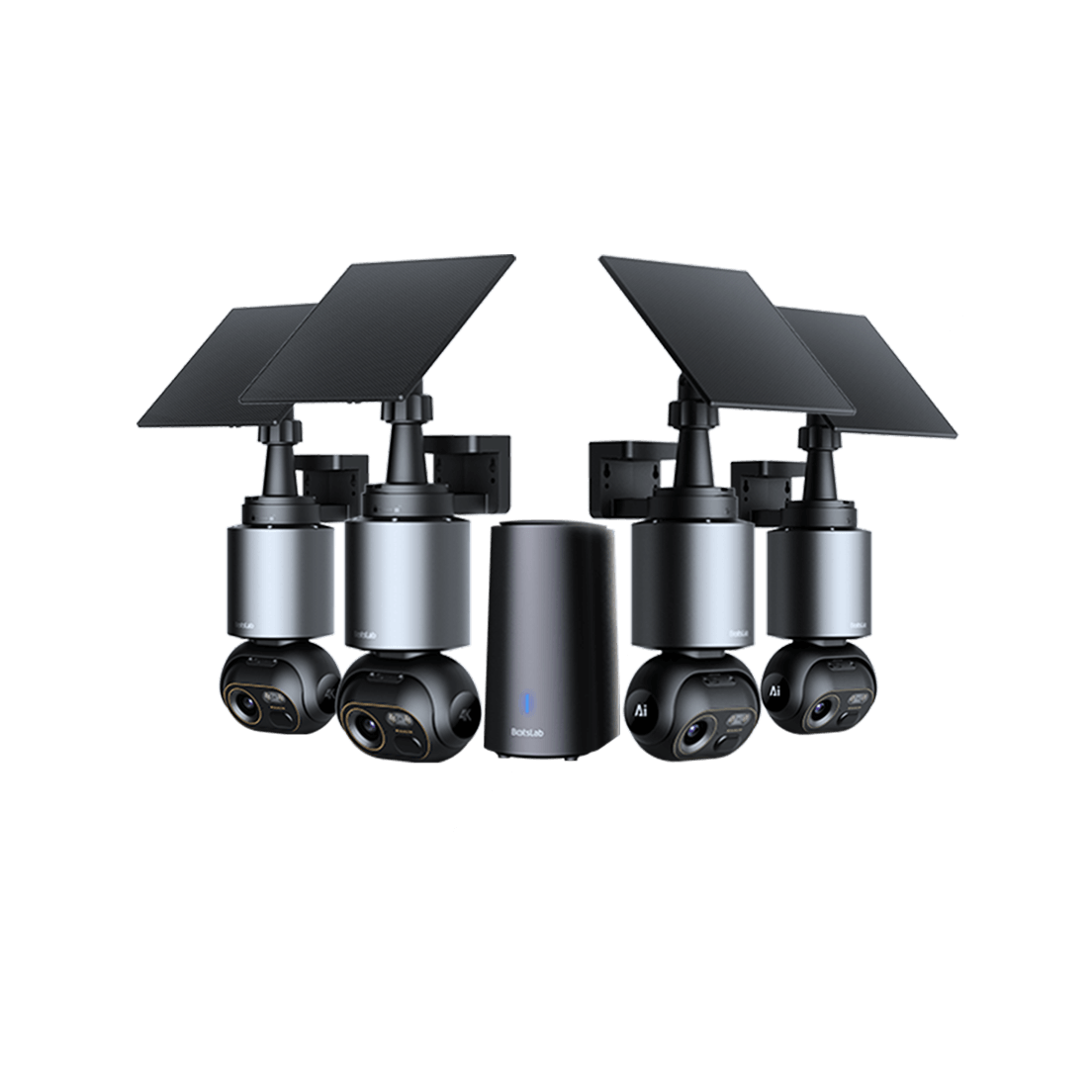 Home Security Bundle: W510 4-Cam Outdoor Camera + R811S Video Doorbell